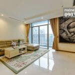 Cho thuê Vinhomes Central Park 3 phòng ngủ tầng 28 C1 có nội thất view sông