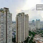 Cho thuê Vinhomes Central Park 3 phòng ngủ tầng 28 C1 có nội thất view sông