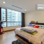 Cho thuê căn hộ Vinhomes Central Park 3 phòng ngủ lầu 28 block C1 nhà đẹp