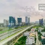 Căn hộ cho thuê The Vista lầu 10 nhà trống view hồ bơi 3 phòng ngủ