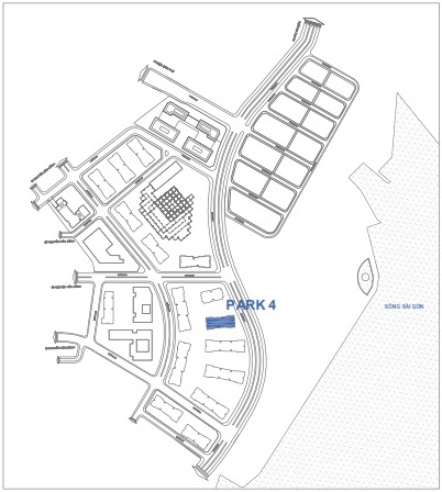 Mặt bằng Park 4 Vinhomes Central Park