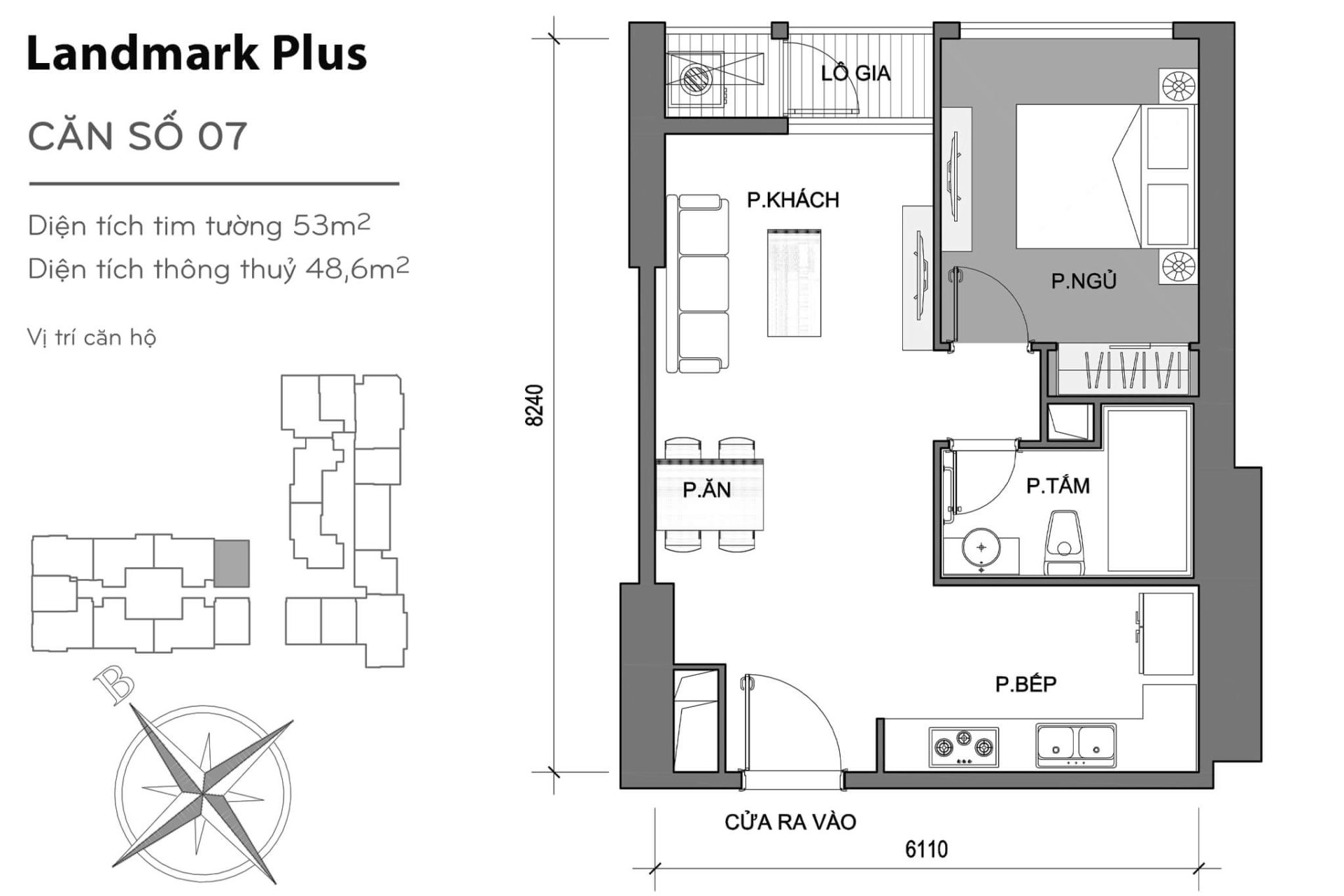 Mặt bằng Landmark Plus Vinhomes Central Park