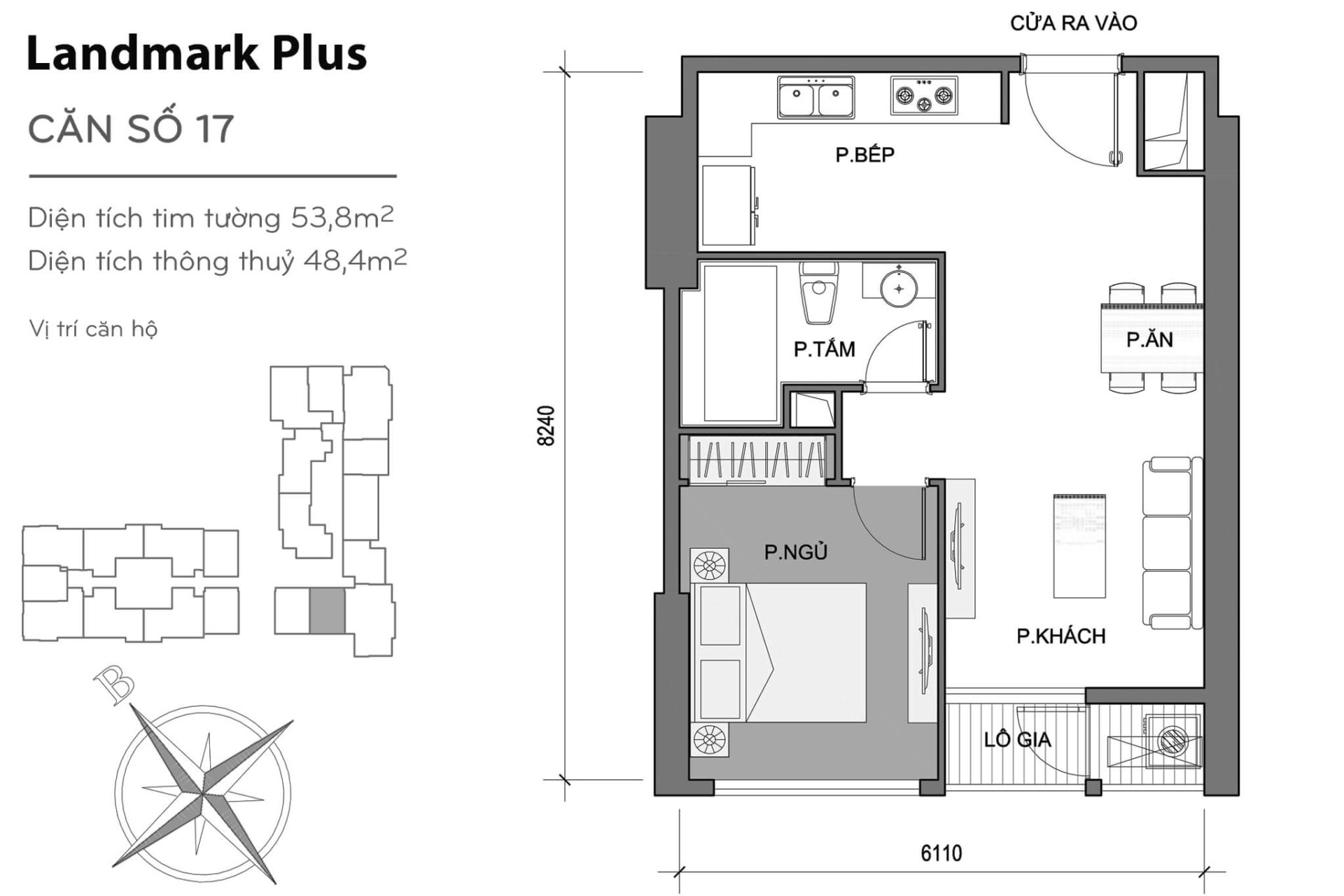 Mặt bằng Landmark Plus Vinhomes Central Park