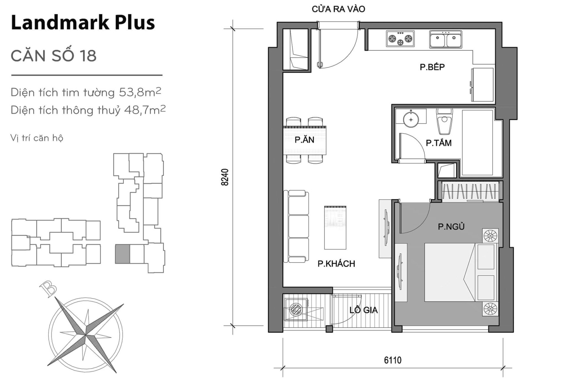 Mặt bằng Landmark Plus Vinhomes Central Park