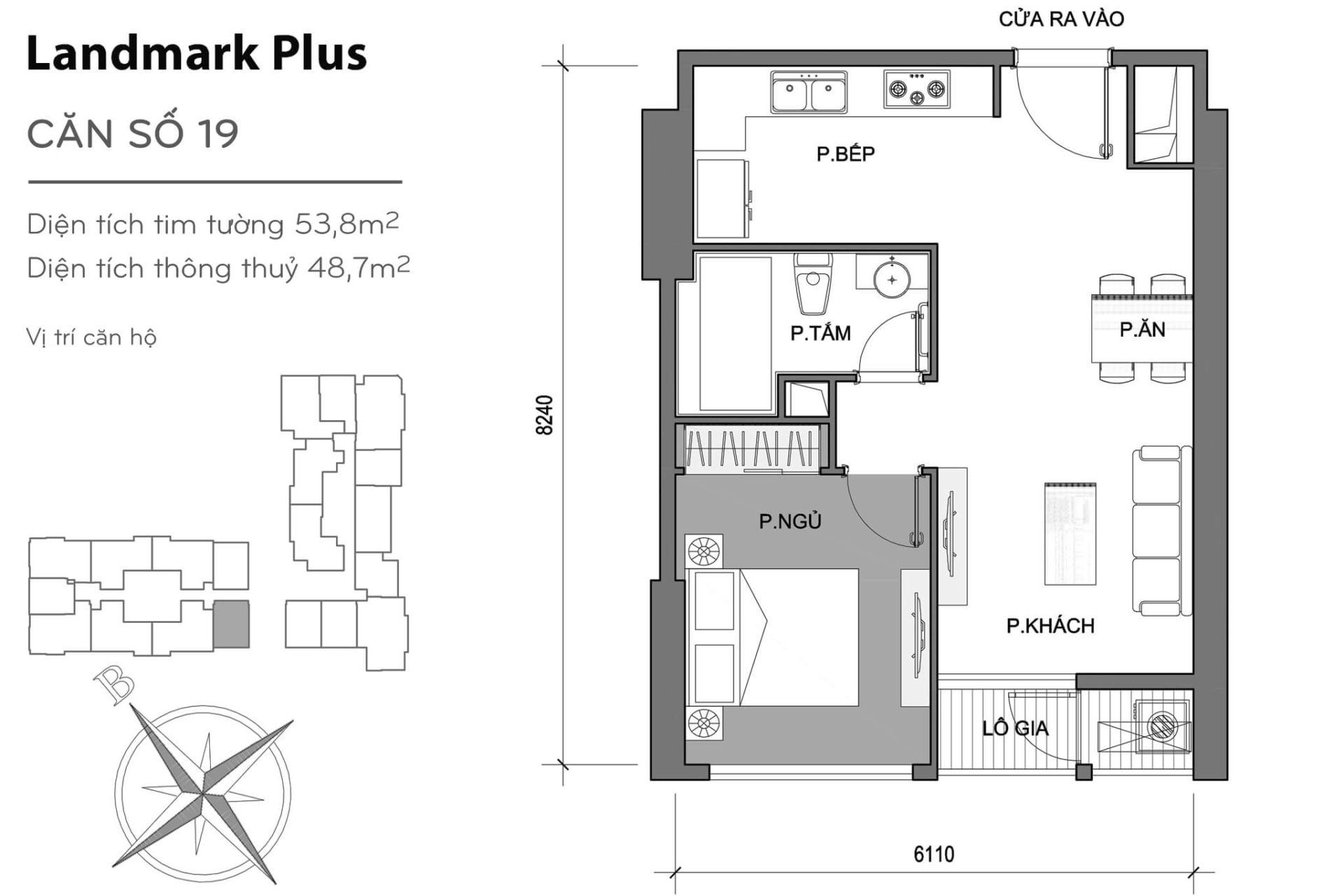 Mặt bằng Landmark Plus Vinhomes Central Park