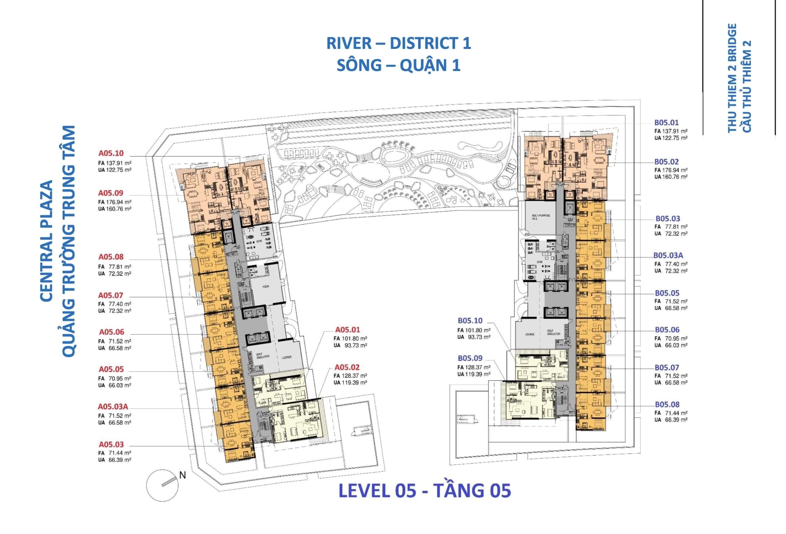 Mặt bằng căn hộ The Opera Residence Metropole