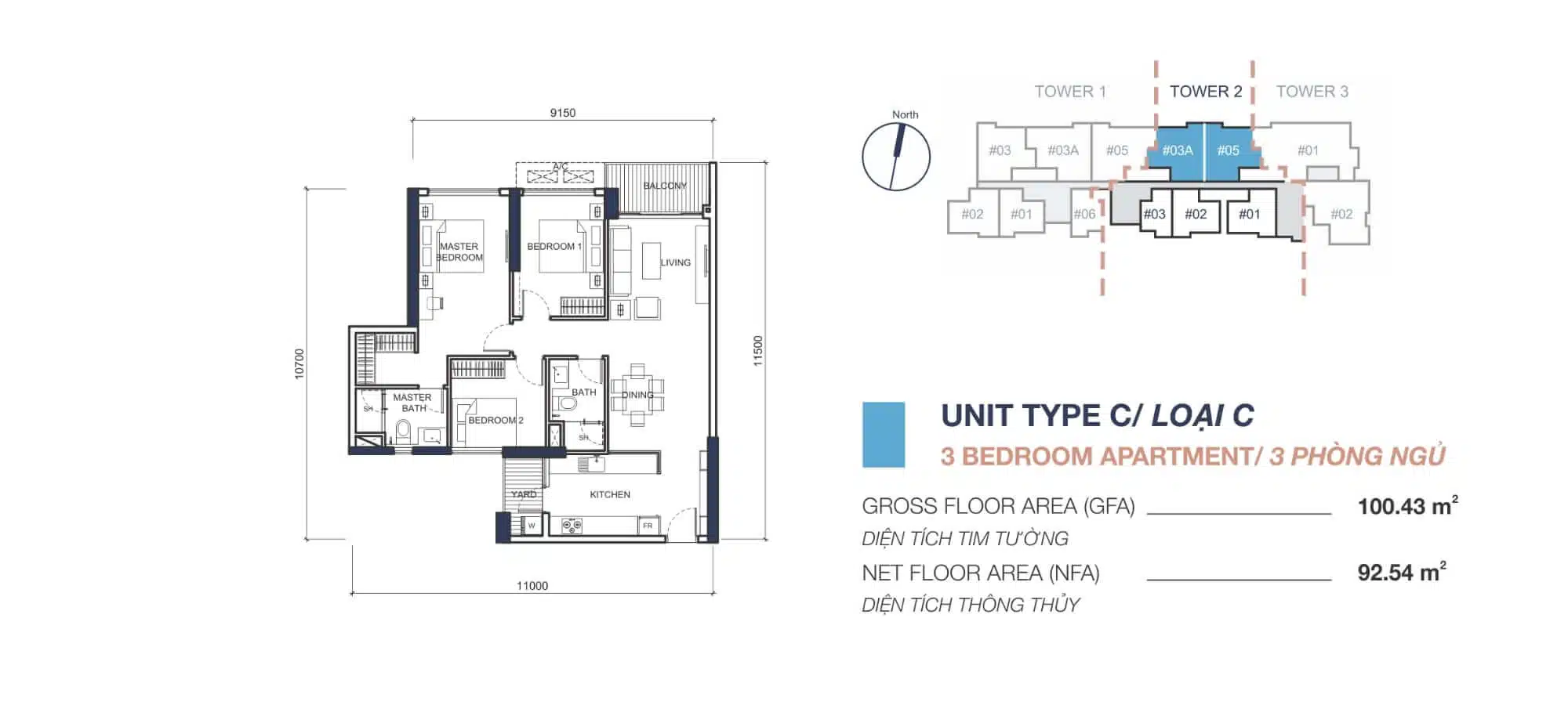 Mặt bằng căn hộ Q2 Thảo Điền