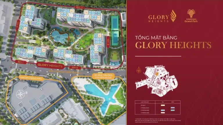 Mặt bằng Glory Heights Vinhomes Grand Park