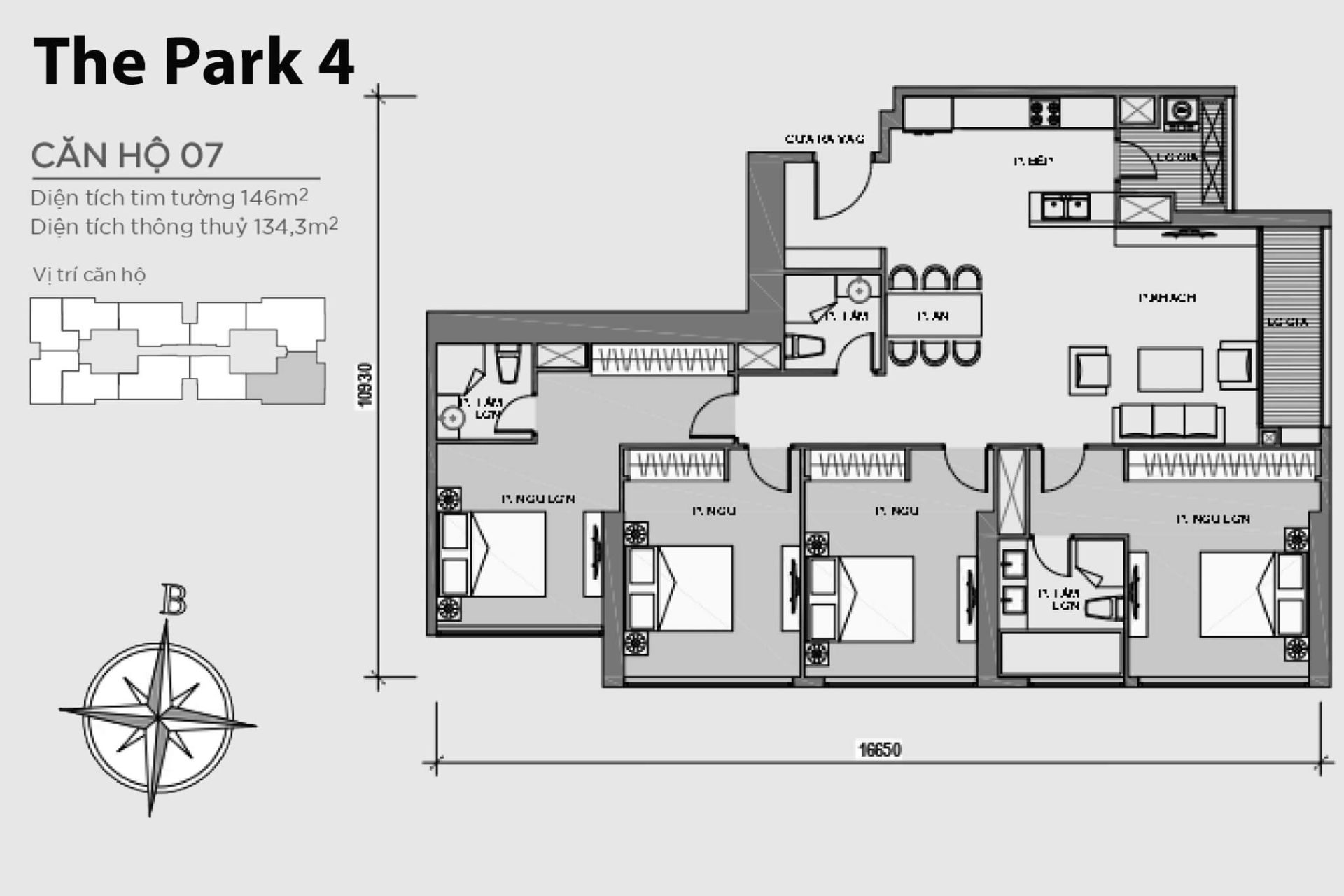 Mặt bằng Park 4 Vinhomes Central Park