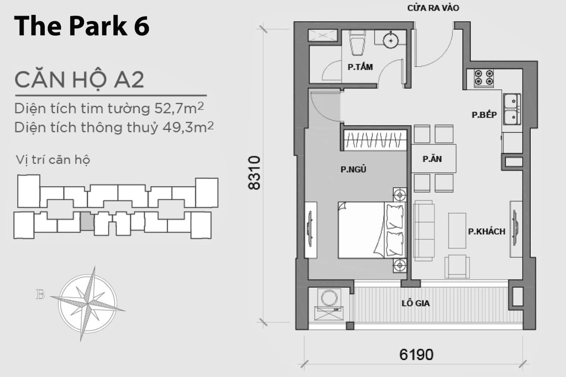 Mặt bằng Park 6 Vinhomes Central Park