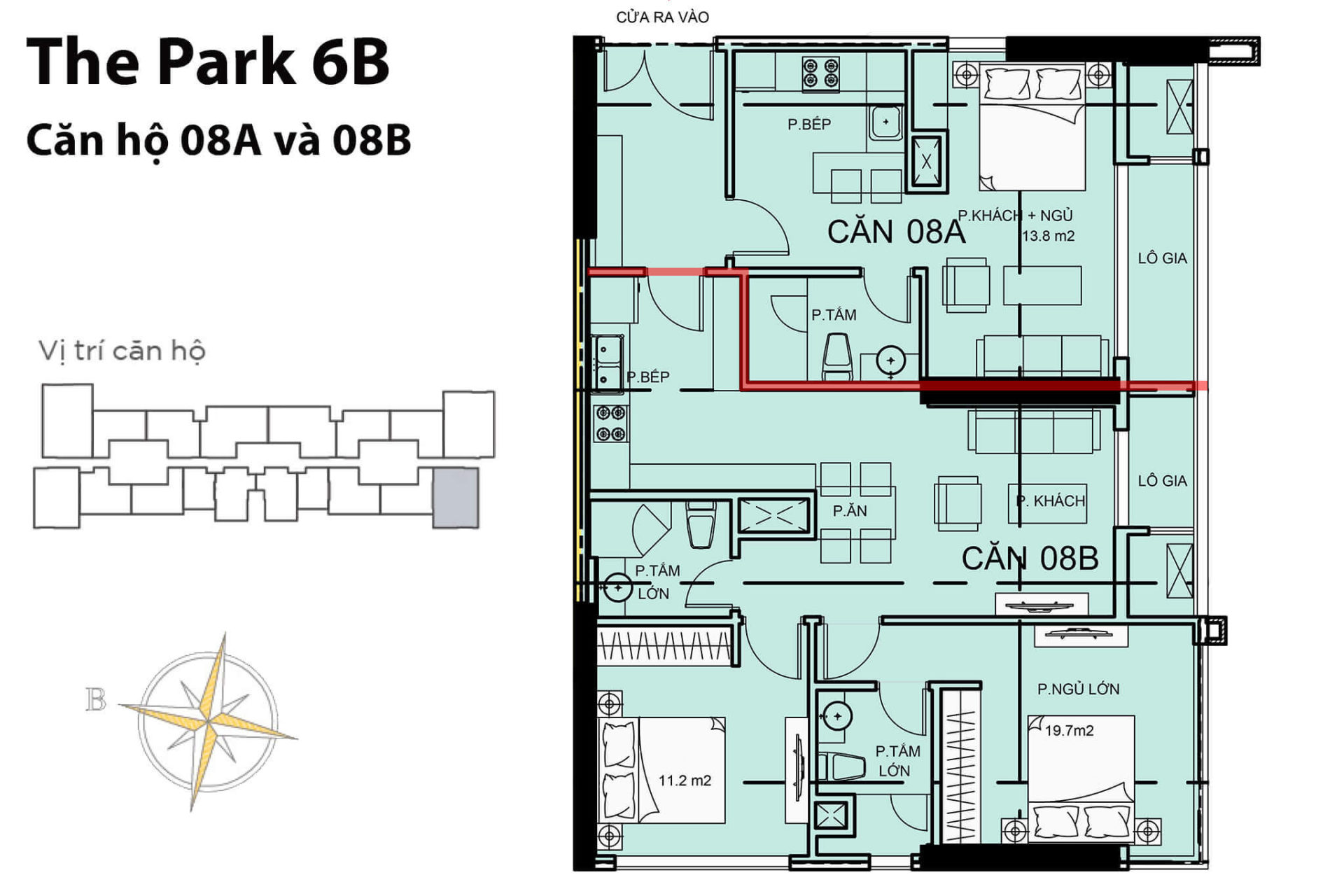 Mặt bằng Park 6 Vinhomes Central Park