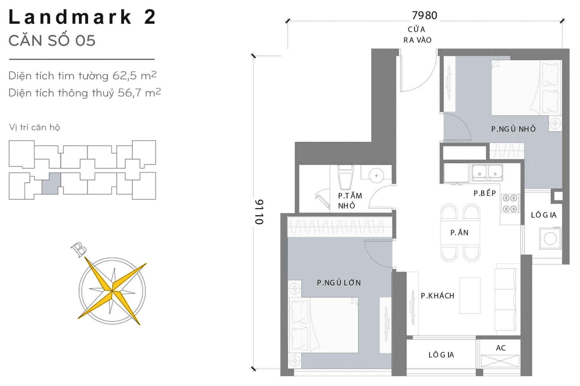 Mặt bằng Landmark 2 Vinhomes Central Park