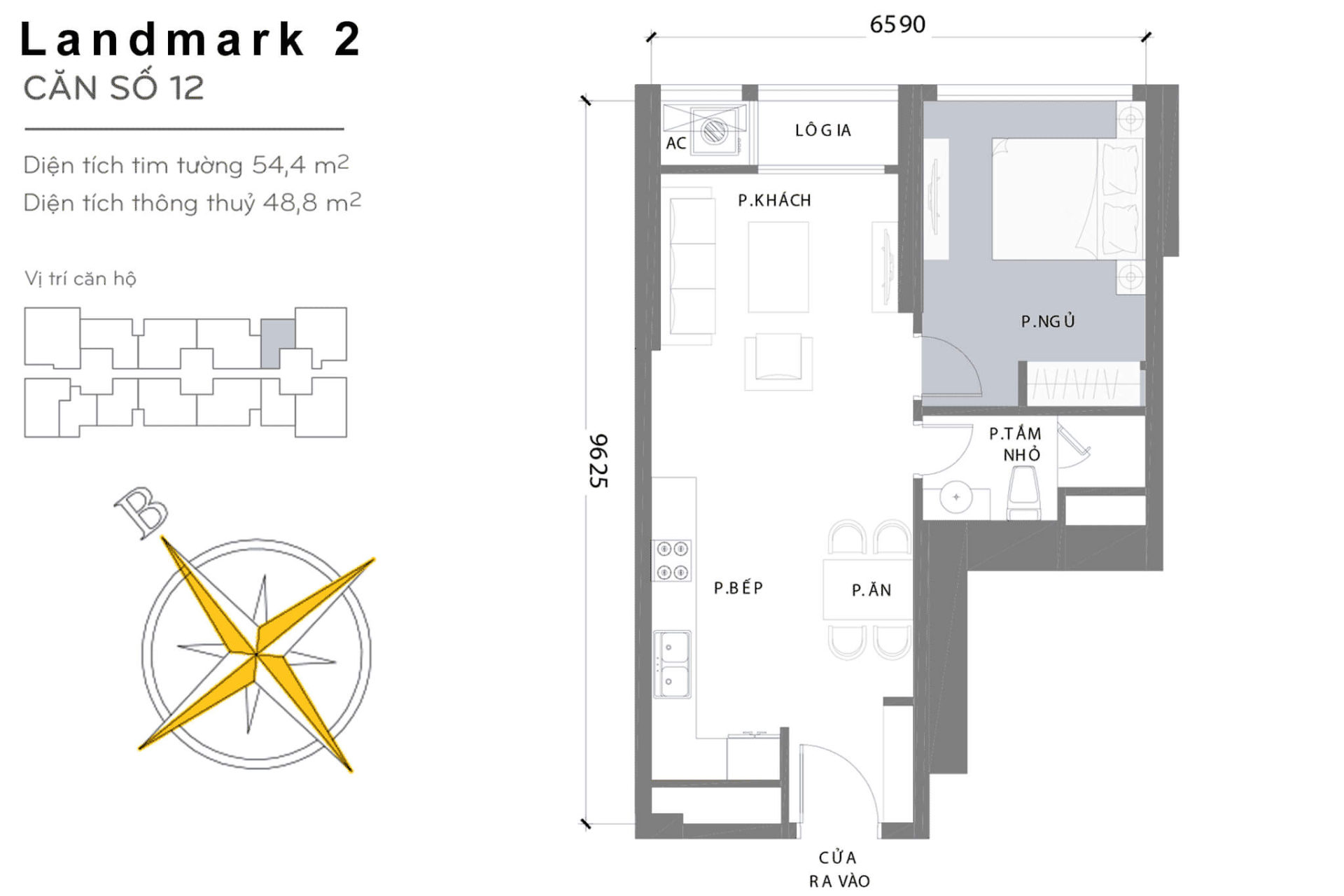 Mặt bằng Landmark 2 Vinhomes Central Park