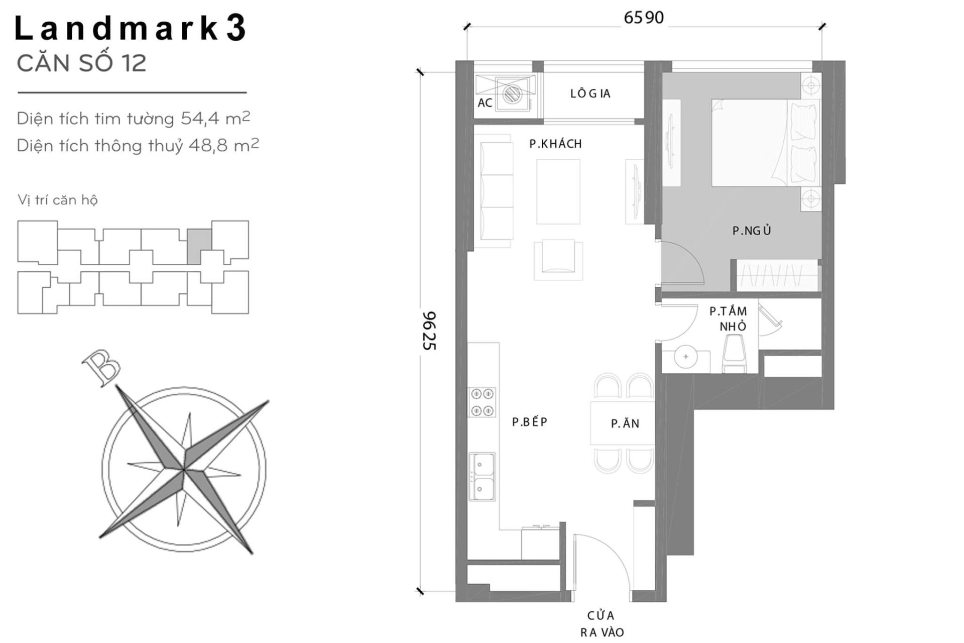 Mặt bằng Landmark 3 Vinhomes Central Park