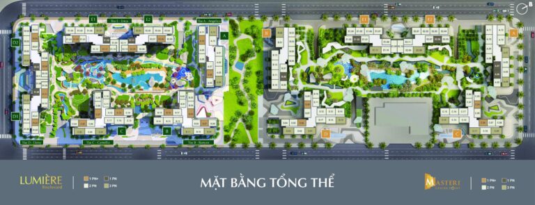 Mặt bằng Masteri Centre Point Tòa A – B – C – D – E