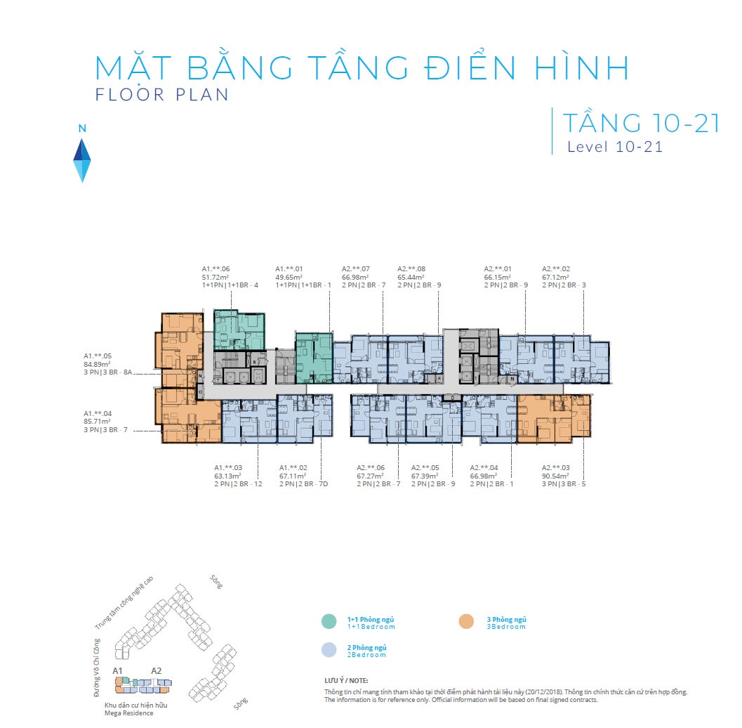 Mặt bằng căn hộ Safira