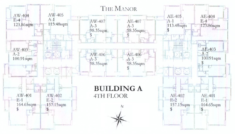 Mặt bằng căn hộ The Manor Bình Thạnh