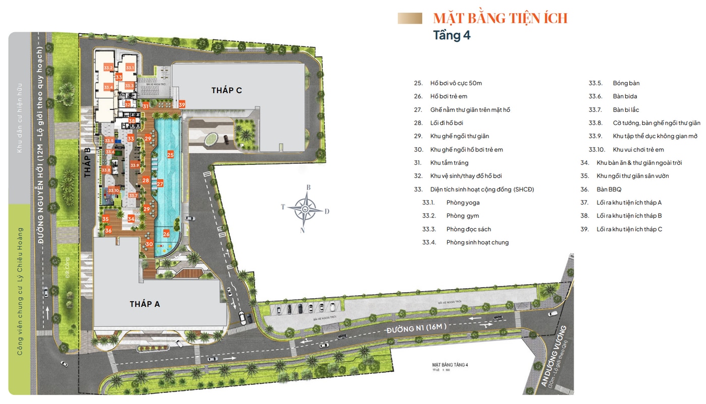 Mặt bằng The Privia Khang Điền