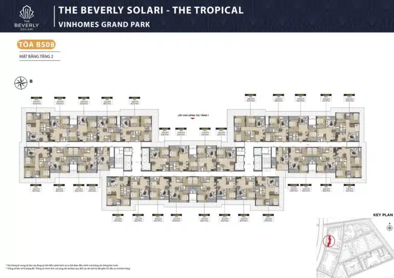 Mặt bằng Toà BS08 The Beverly Solari