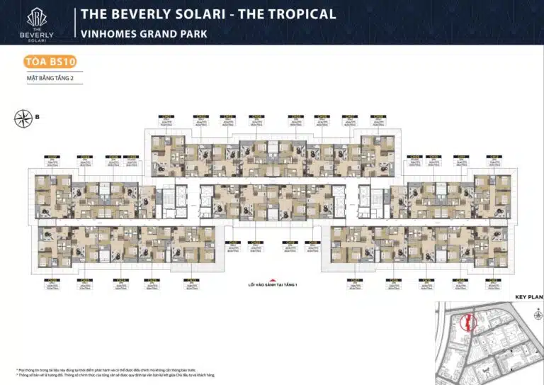 Mặt bằng Toà BS10 The Beverly Solari