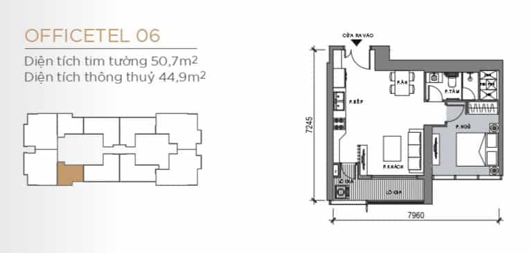 Mặt bằng Lux 6 Vinhomes Golden River