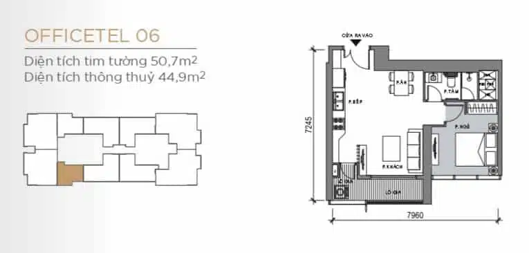 Mặt bằng Lux 6 Vinhomes Golden River