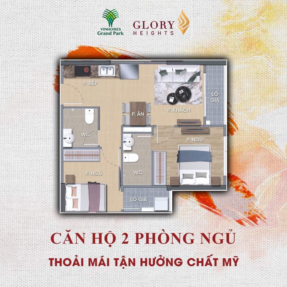 Mặt bằng Glory Heights Vinhomes Grand Park