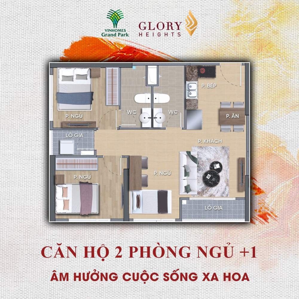 Mặt bằng Glory Heights Vinhomes Grand Park