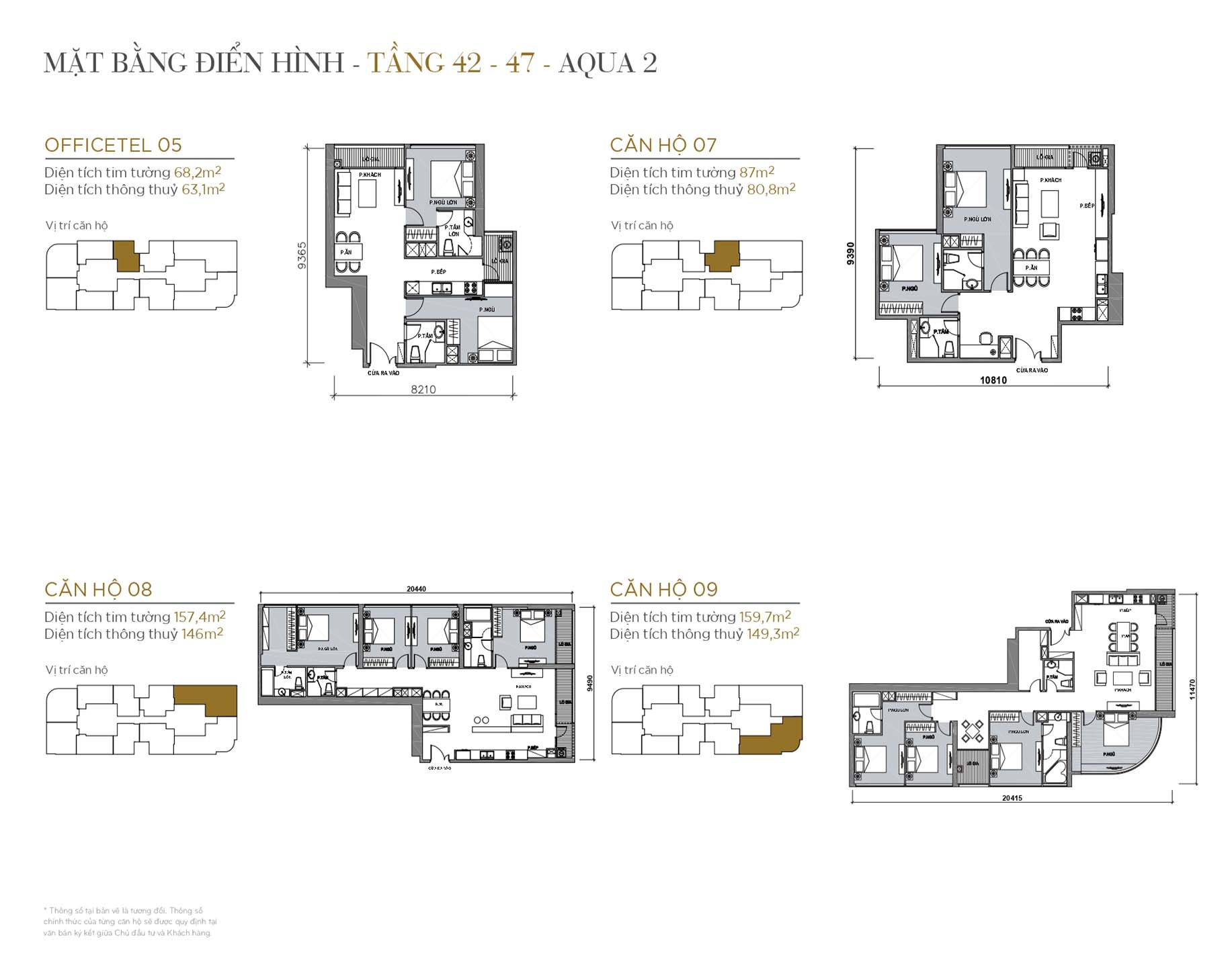 Mặt bằng Aqua 2 Vinhomes Golden River