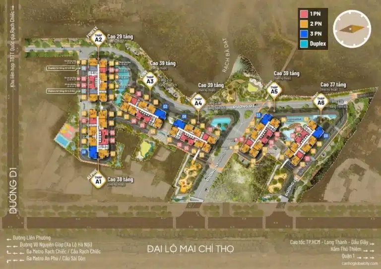 Mặt bằng căn hộ Eaton Park có gì nổi bật? Xem Ngay