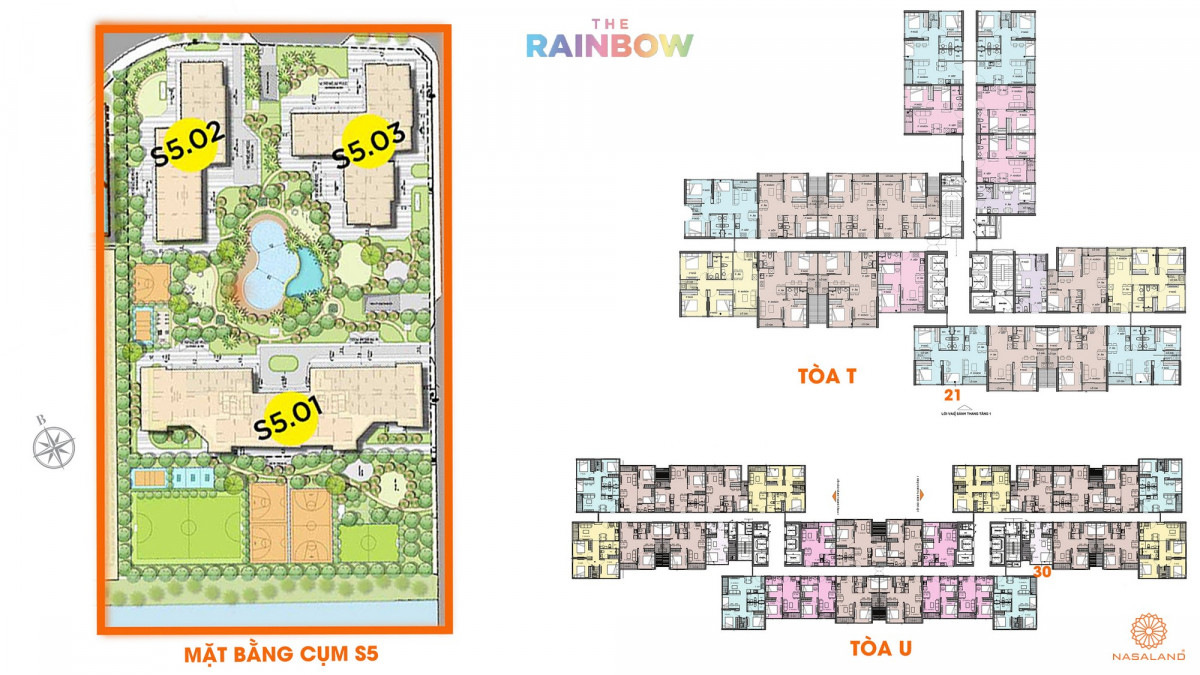 Mặt bằng The Rainbow Vinhomes Grand Park