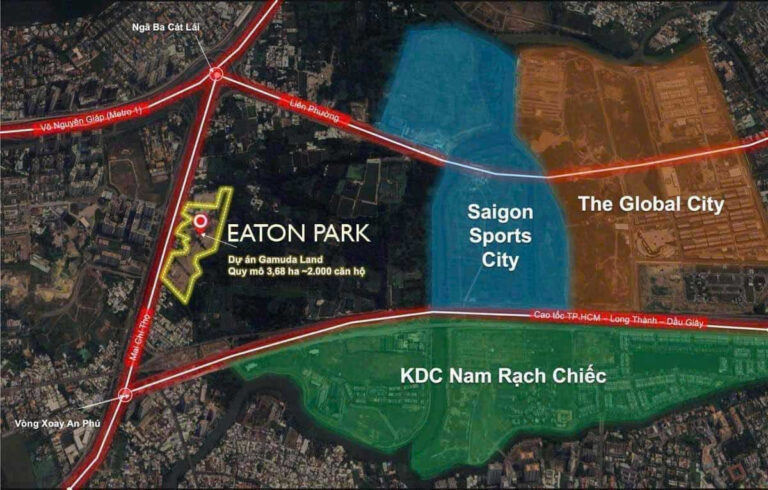 Eaton Park hưởng lợi tiện ích độc đáo tại Khu Liên Hợp Thể Thao Rạch Chiếc