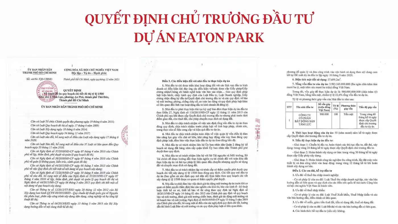 Pháp lý dự án Eaton Park Gamuda Land hiện nay như thế nào?