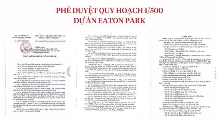 Pháp lý dự án Eaton Park Gamuda Land hiện nay như thế nào?