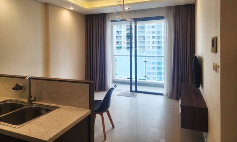Đảo Kim Cương cho thuê căn 1 phòng ngủ lầu cao đầy đủ nội thất view hồ bơi