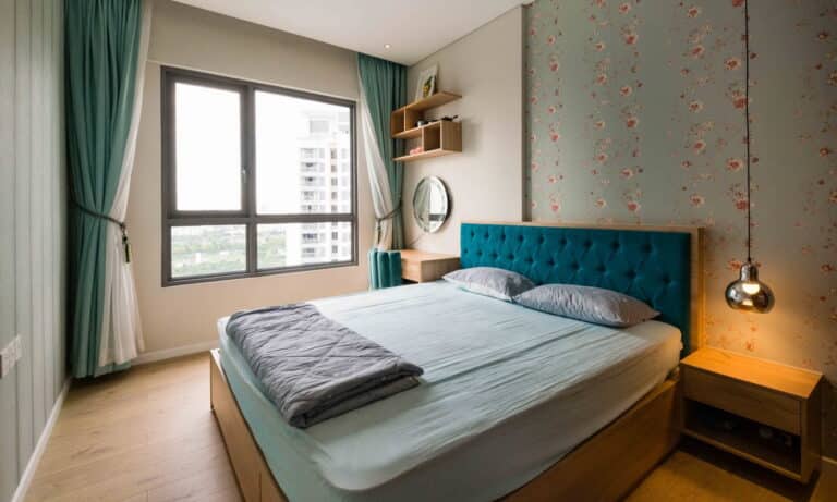 Đảo Kim Cương cho thuê căn hộ 1 phòng ngủ lầu cao có nội thất view hồ bơi