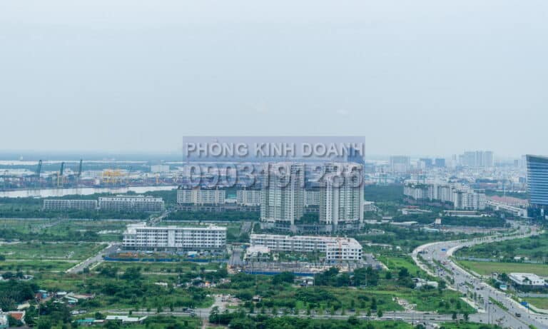 Cho thuê Opal Saigon Pearl 3 phòng ngủ lầu 30 nội thất cơ bản view sông