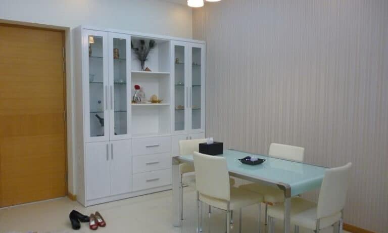 Căn hộ Saigon Pearl cho thuê 2 phòng ngủ lầu 18 toà Sapphire 1 nội thất đầy đủ view sông