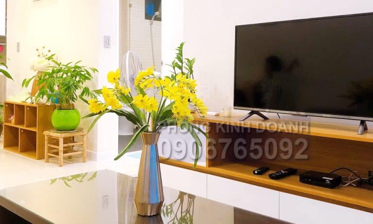 Cho thuê căn hộ The Ascent lầu 7 nội thất đầy đủ 2 phòng ngủ view L81