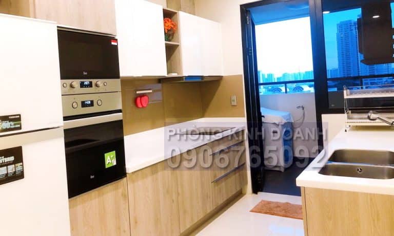 Cho thuê căn hộ The Ascent lầu 7 nội thất đầy đủ 2 phòng ngủ view L81