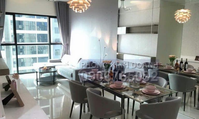 Căn hộ cho thuê The Ascent lầu 20 full nội thất 2 phòng ngủ view L81