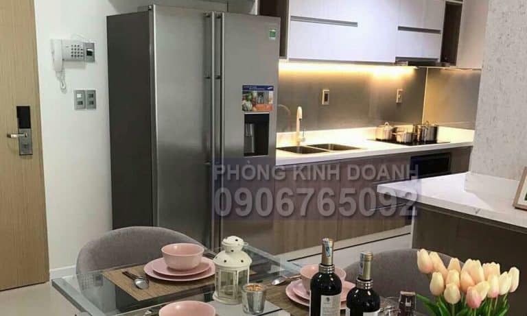 Căn hộ cho thuê The Ascent lầu 20 full nội thất 2 phòng ngủ view L81