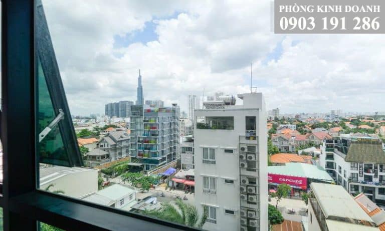Cho thuê căn hộ The Ascent lầu 7 nội thất đầy đủ 2 phòng ngủ view L81