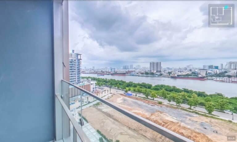 Căn Empire City cho thuê 2 phòng ngủ view Bitexco lầu 12 tháp Tilia nhà trống