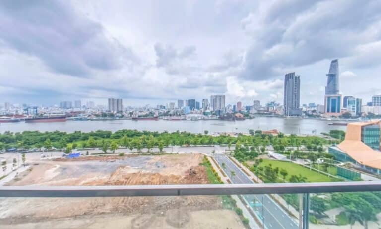 Căn Empire City cho thuê 2 phòng ngủ view Bitexco lầu 12 tháp Tilia nhà trống