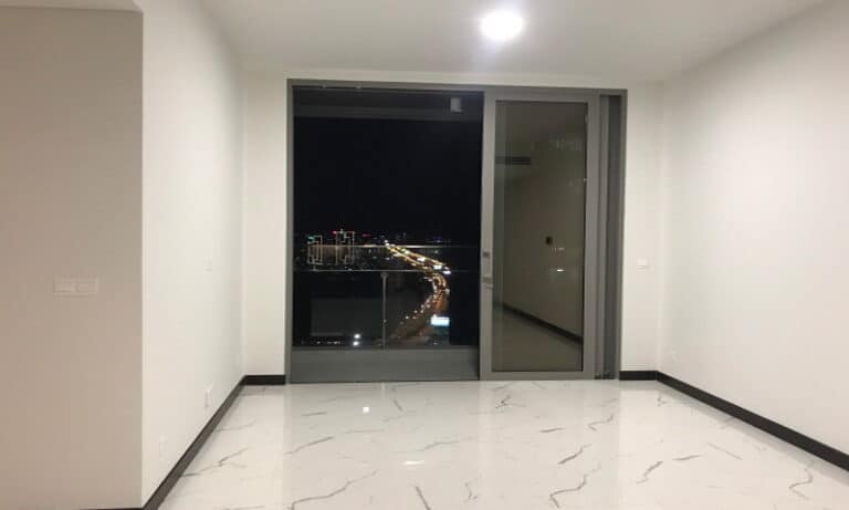 Căn hộ 2 phòng ngủ cho thuê Empire City lầu 27 toà Tilia nhà trống view L81