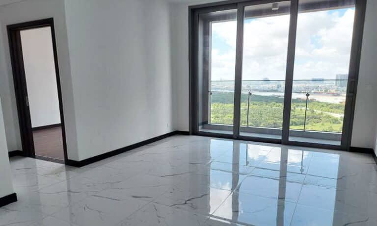 Cho thuê căn hộ Empire City 1 phòng ngủ view sông tầng 22 Tilia nhà trống