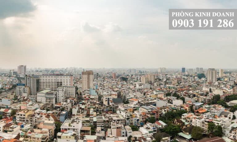 Cho thuê căn hộ Wilton Tower tầng 19 block A nội thất full 2 phòng ngủ thoáng
