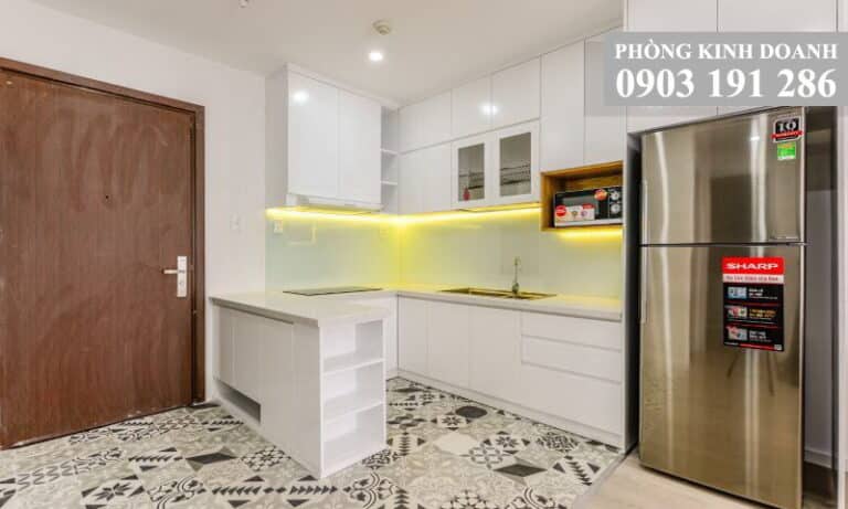 Cho thuê căn hộ Wilton Tower tầng 19 block A nội thất full 2 phòng ngủ thoáng
