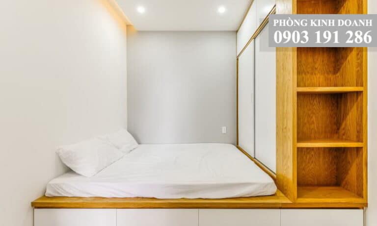 Cho thuê căn hộ Wilton Tower tầng 19 block A nội thất full 2 phòng ngủ thoáng